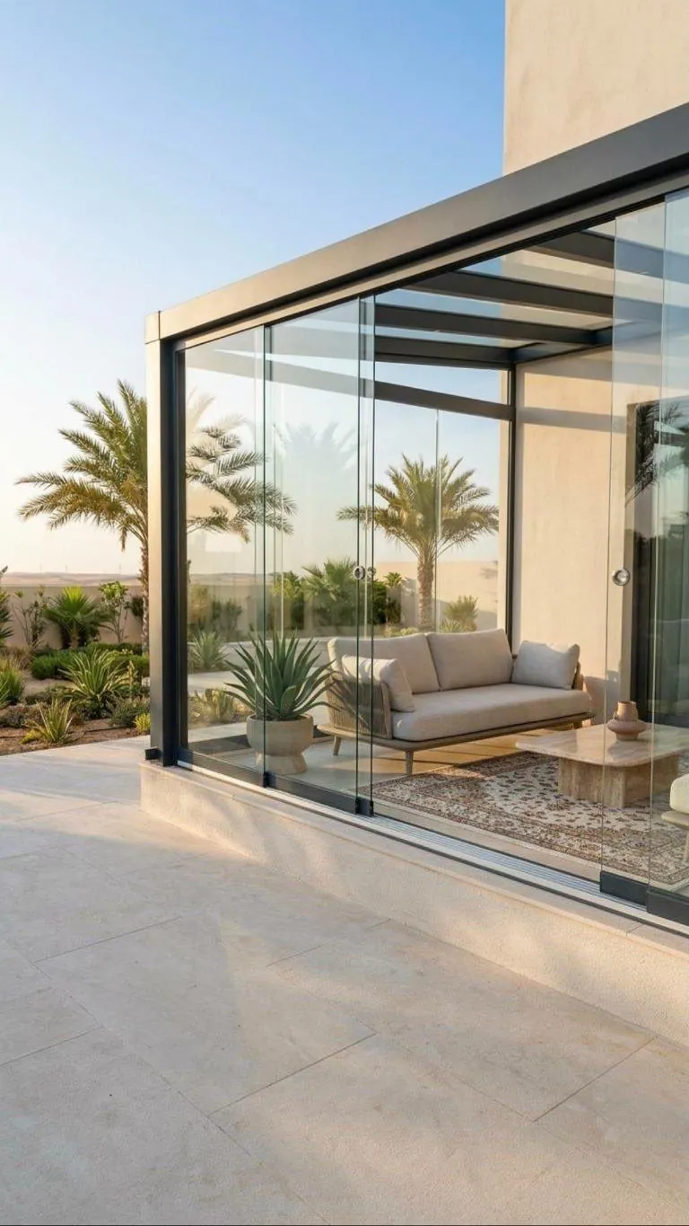 Glass garden room
